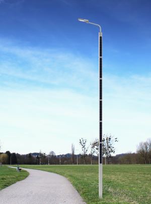 Smart 12V Solar Street Light Outdoor with Panel Pole