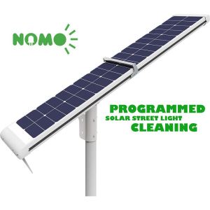Self Regulating Cloud Based Cleaning Solar Lighting