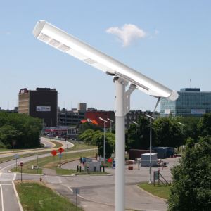 Smart City Pole with Smart Lighting with Surveillance Security