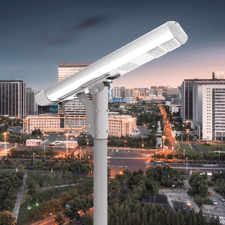 WiFi APP Control Camera 50W 100W 150W 6500K Integrated Solar LED Street Light Controller